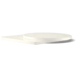 Laminat bordplate Ø600, hvit