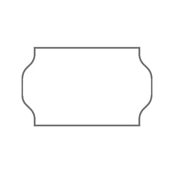 Meto etiketter hvit, 26*16 lim 2