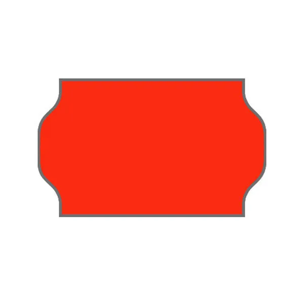 Meto etiketter rød, 26*16 lim 2