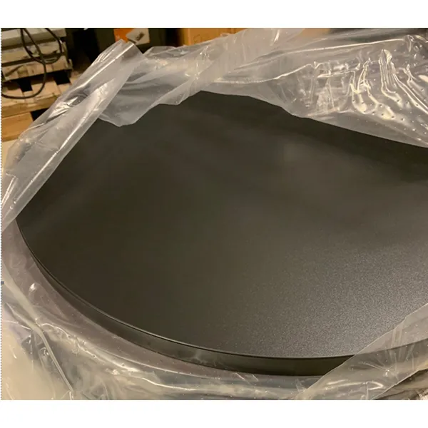 Laminat bordplate Ø700, sort