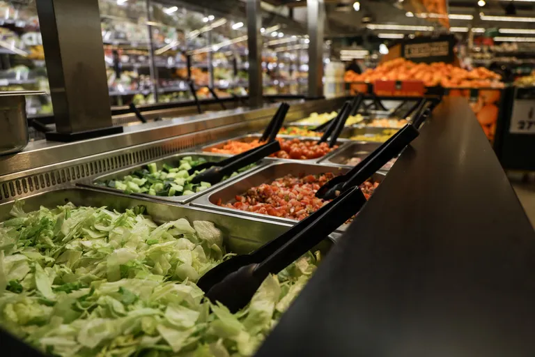 Foodtech salatbar 5 GN med glassoverbygg