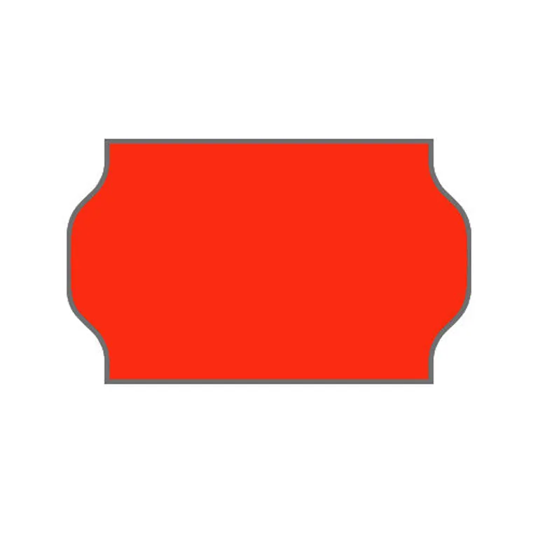 Meto etiketter rød, 32*19 lim 2