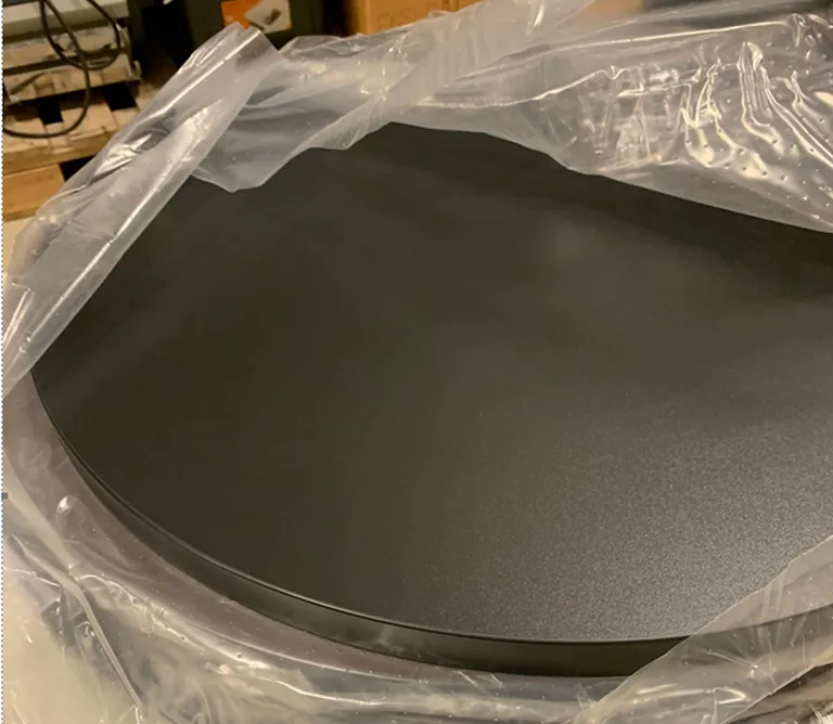 Laminat bordplate Ø700, sort