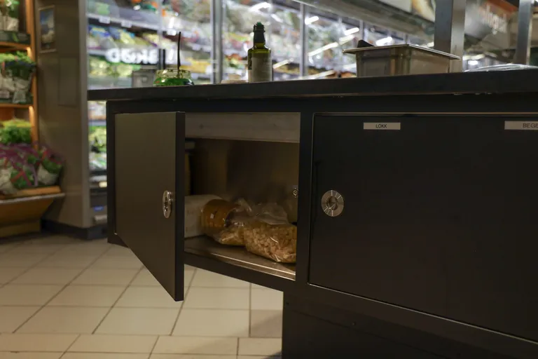 Foodtech salatbar 7 GN med glassoverbygg